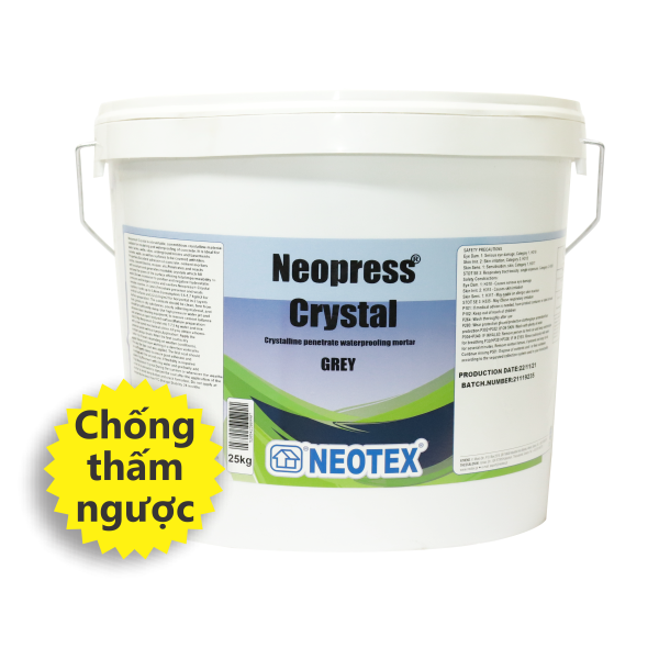 Neopress® Crystal - Chống thấm thẩm thấu ngược gốc xi măng 1 Neopress® Crystal - Chống thấm thẩm thấu ngược gốc xi măng