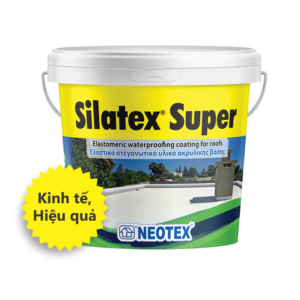 Silatex Super - Chất chống thấm Acrylic dành cho mái, tường (màu trắng, xám)