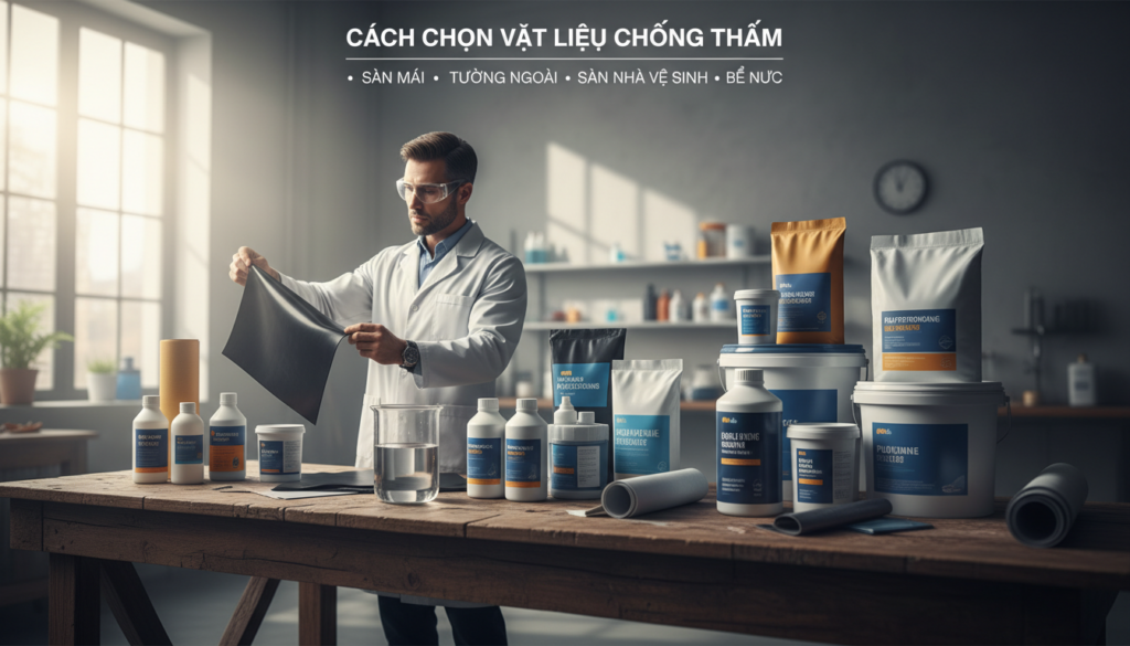 cach chon vat lieu chong tham featured