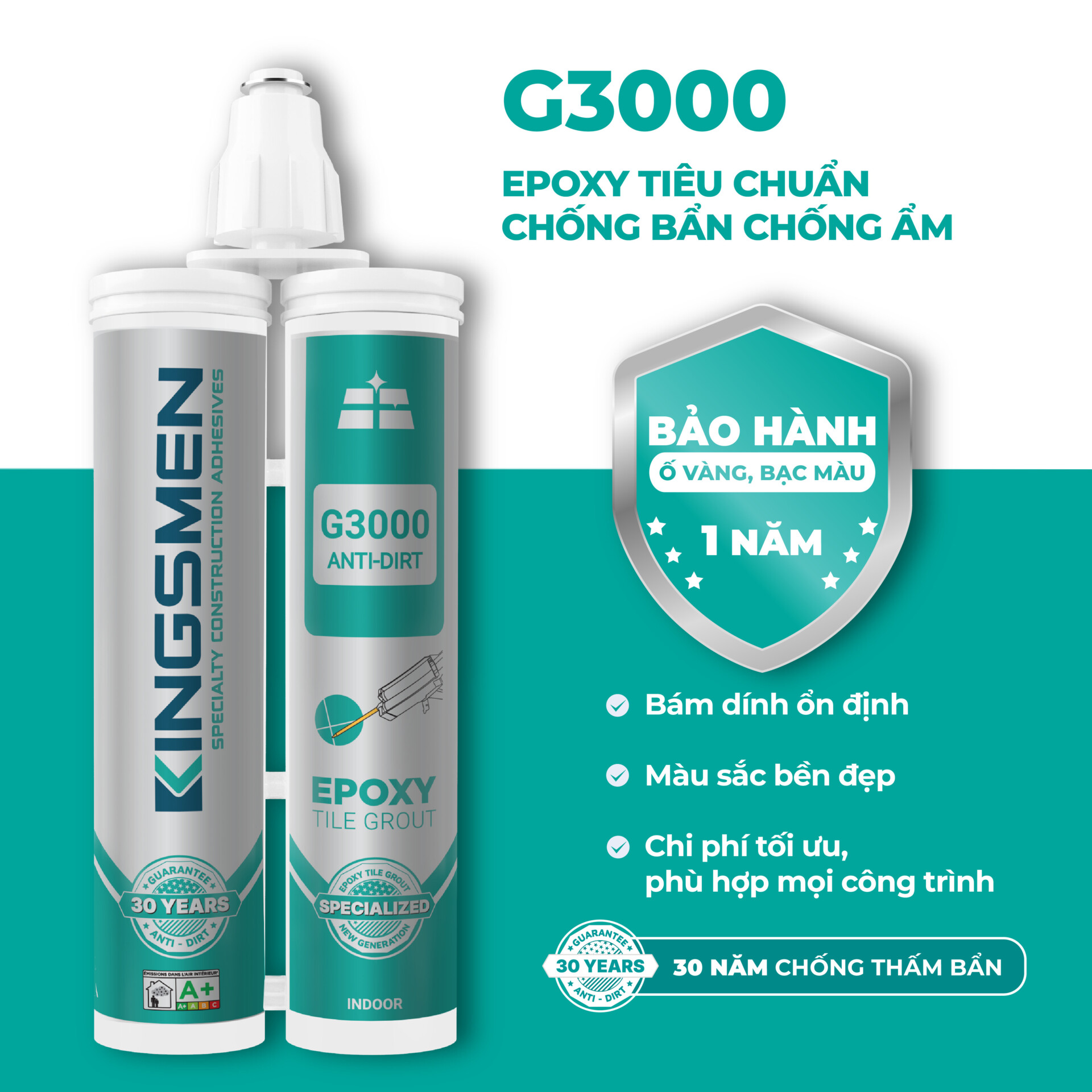 G3000 | Epoxy tiêu chuẩn – Sử dụng trong nhà