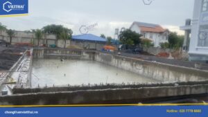 Chống thấm bể bơi Long Thành bằng BuMaLastic Bumatech