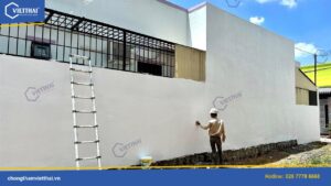 Chống thấm chống nóng nhà ông Thức Phong Nẫm bằng Neoroof
