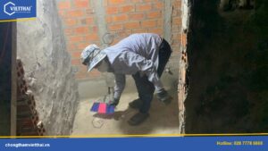 Chống thấm sân thượng và nhà vệ sinh nhà anh Bảo Phú Quốc