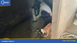 Chống thấm sân thượng và nhà vệ sinh nhà anh Bảo Phú Quốc