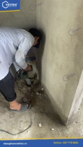 Chống thấm nhà vệ sinh nhà phố vườn Hưng Thái 2 Quận 7