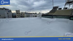 Chống thấm sàn mái nhà chị Nga Gò Vấp bằng Proof 668