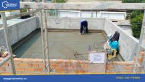 Chống thấm sàn mái nhà ông Phát Bình Hưng Phan Thiết