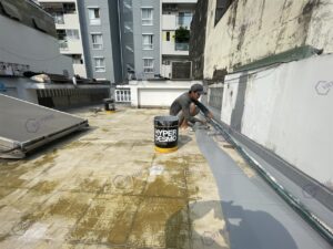 Chống thấm sân thượng nhà chị Nghĩa Quận 3 Hyperdesmo