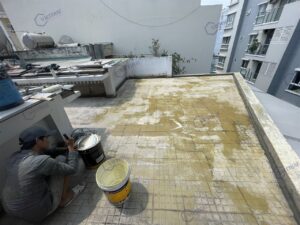 Chống thấm sân thượng nhà chị Nghĩa Quận 3 Hyperdesmo