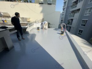 Chống thấm sân thượng nhà chị Nghĩa Quận 3 Hyperdesmo