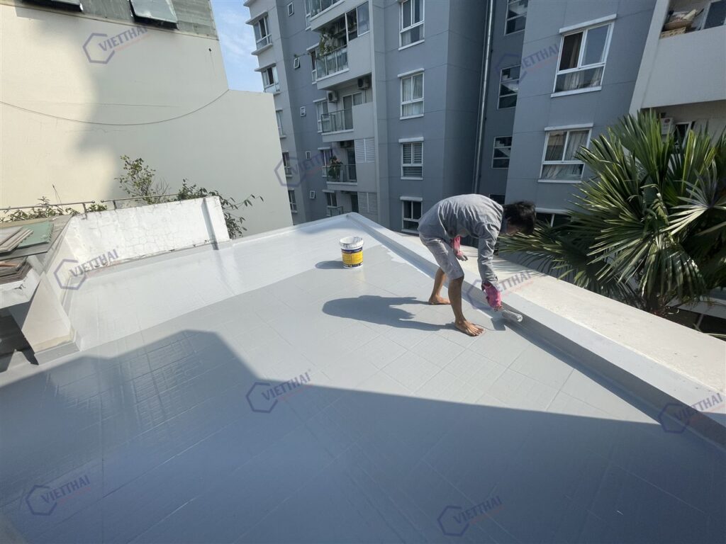 Chống thấm sân thượng nhà chị Nghĩa Quận 3 Hyperdesmo