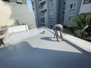 Chống thấm sân thượng nhà chị Nghĩa Quận 3 Hyperdesmo