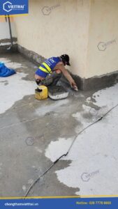 Chống thấm shophouse Địa Trung Hải An Thới bằng BumaLastic