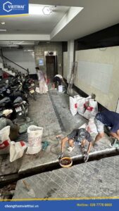 Chống thấm tầng hầm tòa nhà 2B Cao Thắng Quận 3