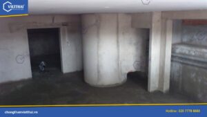 Chống thấm tầng hầm công ty Gió Đông Nam