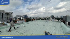 Chống thấm tường ngoài tòa nhà 11B Nguyễn Gia Thiều Quận 3 Proof 668
